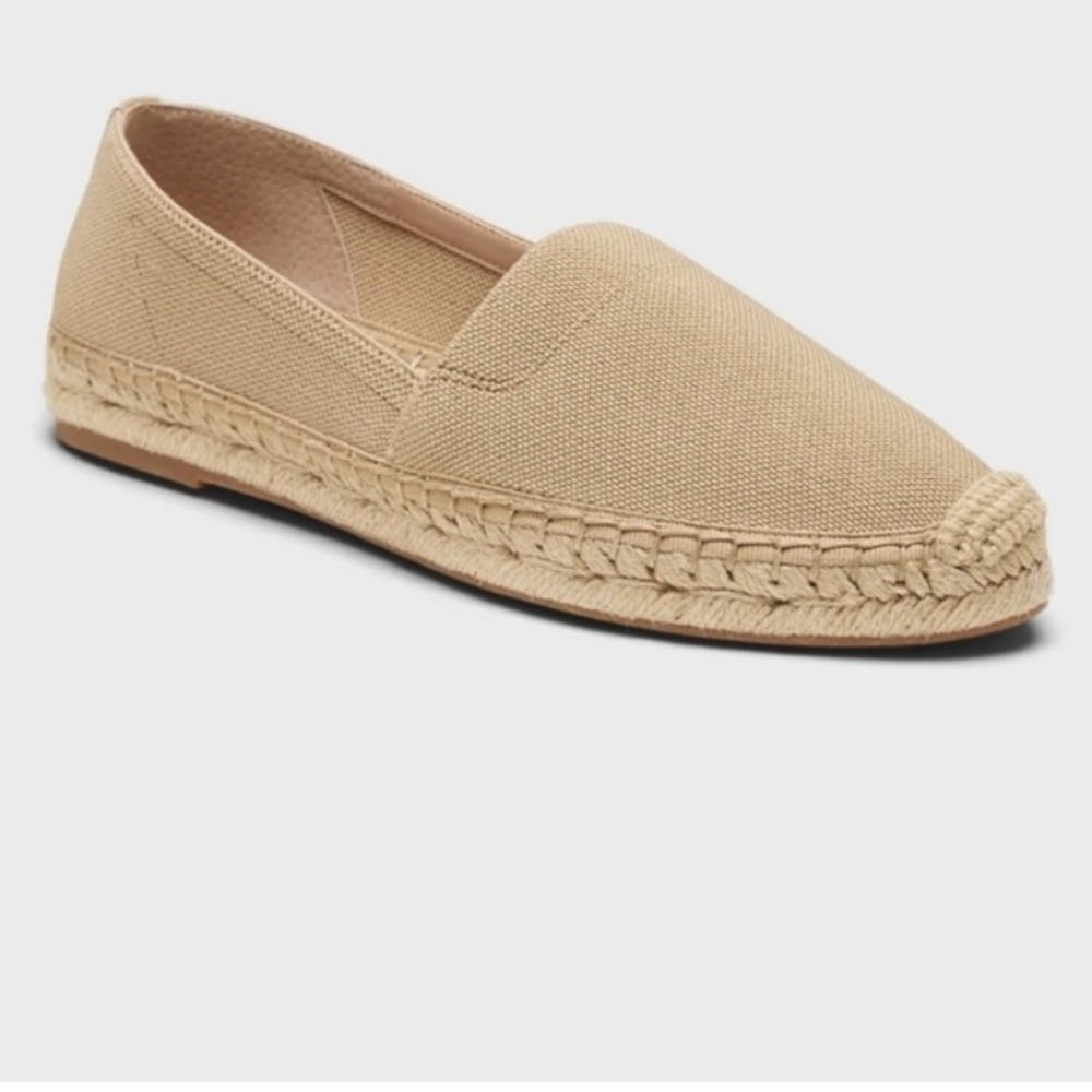 Banana Republic Tan Stretch Espadrilles, Size 8